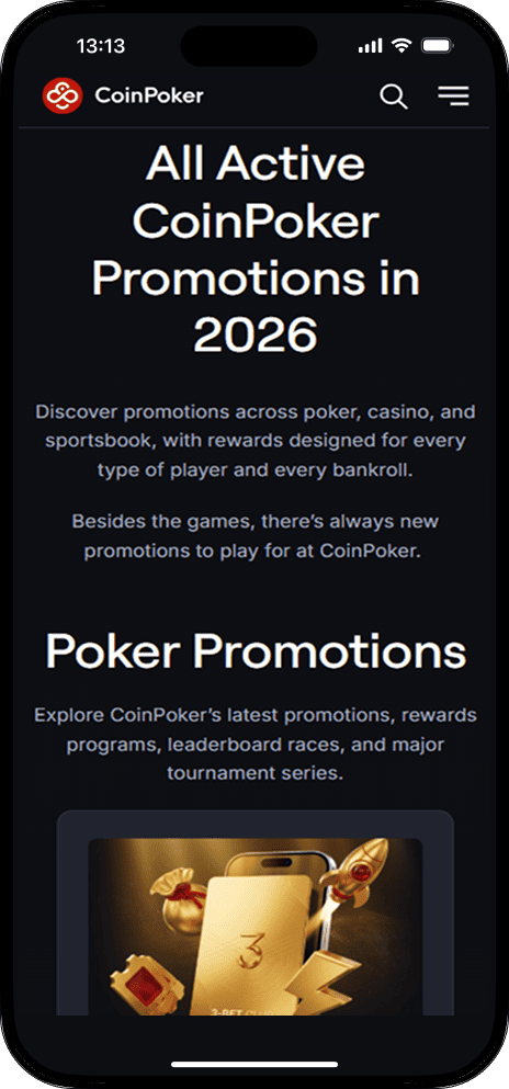 CoinPoker Promotions